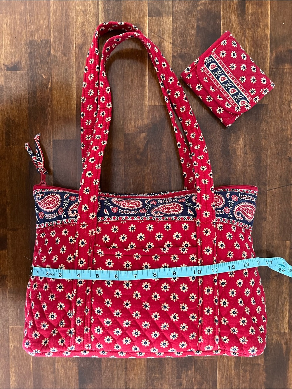 Vera Bradley Americana Red Betsy Bag & Wallet - Picture 5 of 8